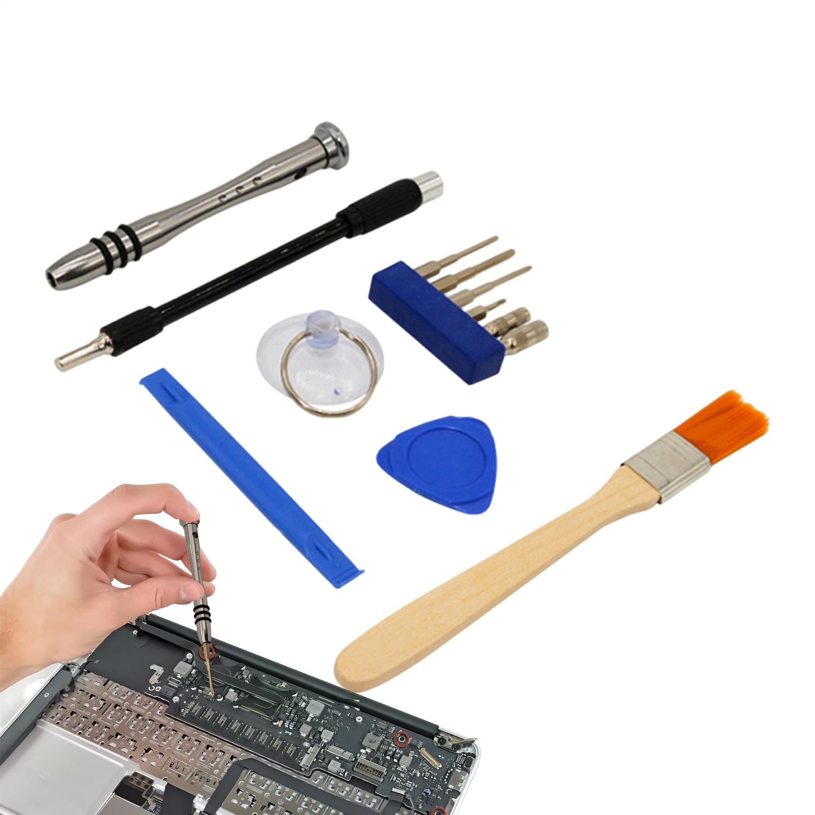 Electronics Repair Game - ไขควงถอดประกอบเครื่องเล่นเกม 12 ชิ้น ชุดเครื่องมือซ่อมไขควงแบบพกพา ด้ามจับตามหลักสรีรศาสตร์ สำหรับร้านอิเล็กทรอนิกส์ในบ้าน