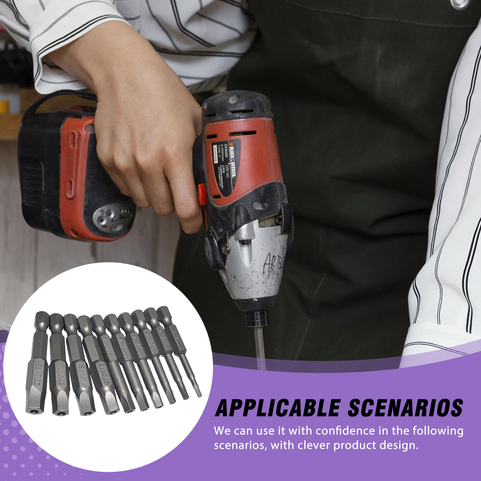 Electronics Repair Technician - ชุดดอกไขควงเหล็ก S2 สำหรับงานซ่อมอุปกรณ์อิเล็กทรอนิกส์ เหมาะสำหรับช่างมืออาชีพ ดอกไขควงรูปดาวที่ทนทานต่อการงัดแงะ ขนาด