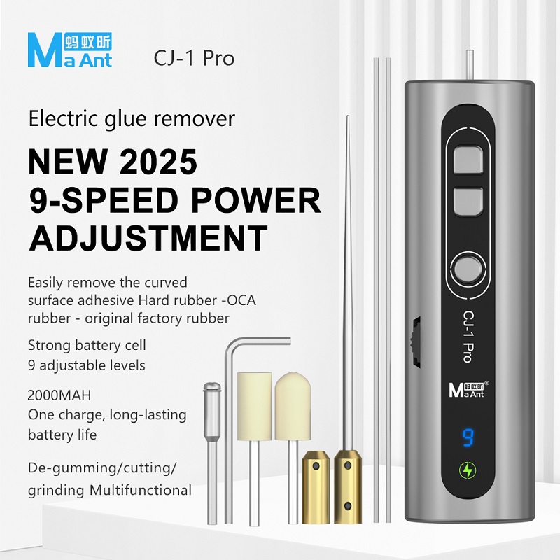 Electronics Repair Manual - ปากกาลอกกาวไฟฟ้า MaAnt CJ-1Pro พร้อมเข็ม เครื่องมือซ่อมโทรศัพท์หน้าจอสัมผัสแบบแข็ง ชุดเครื่องมือซ่อมโทรศัพท์