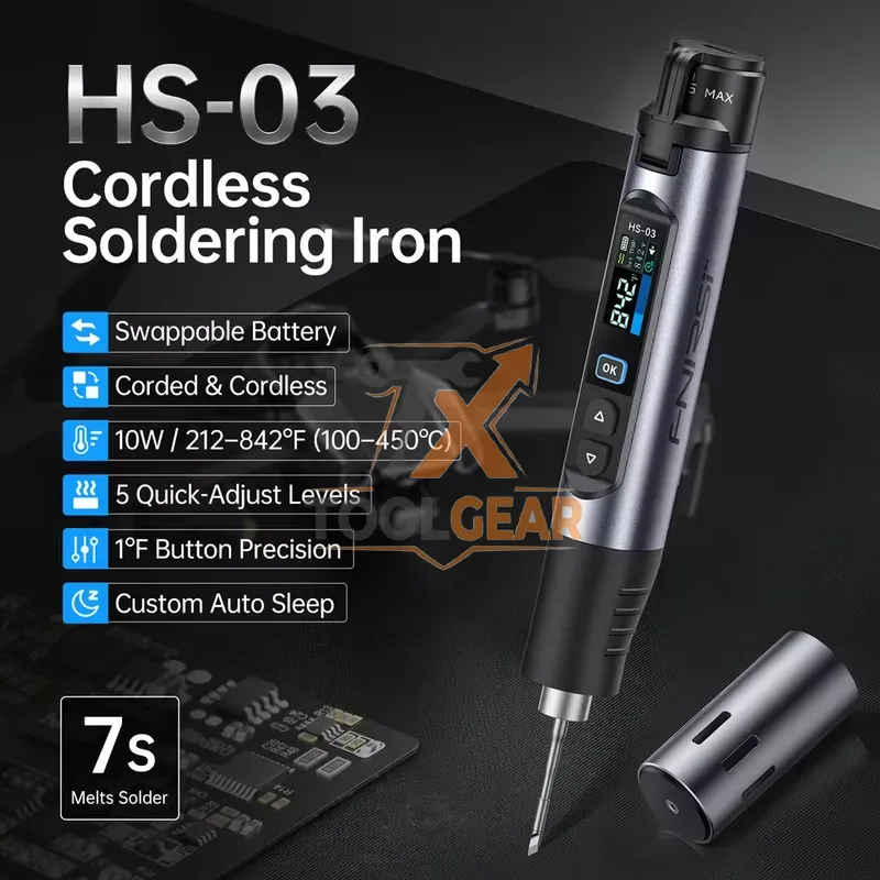ชุดหัวแร้งบัดกรีไร้สาย HS-03 ร - Electronics Repairing บทวิจารณ์และราคา