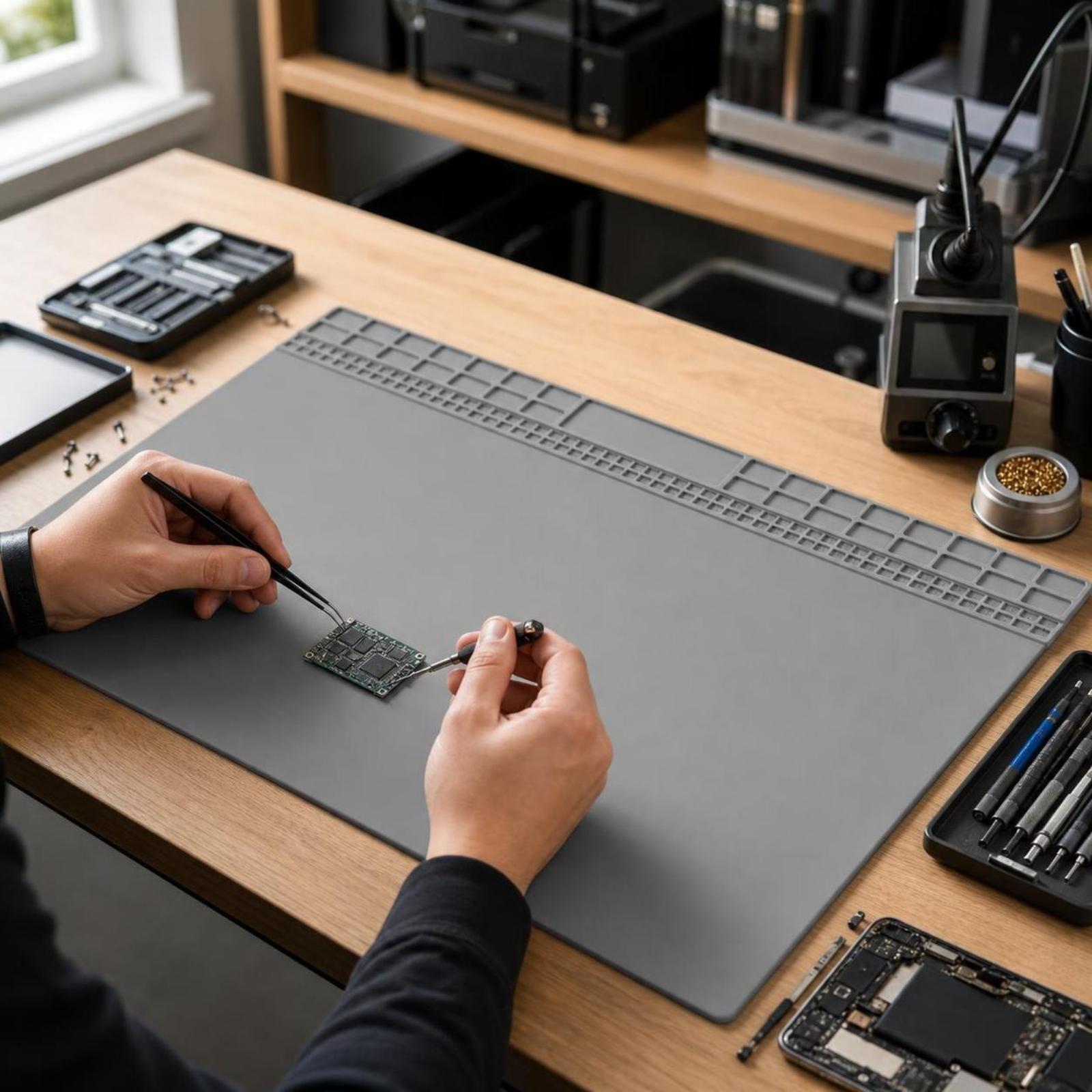 แผ่นรองซิลิโคนทนความร้อน สำหรั - Electronics Repairing บทวิจารณ์และราคา